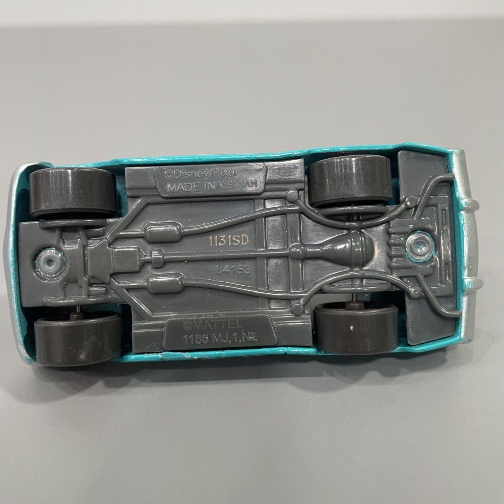 Disney Cars Mario Andretti #11 Blue Ford Fairlane Mattel Diecast Loose 1:55 - Picture 6 of 7